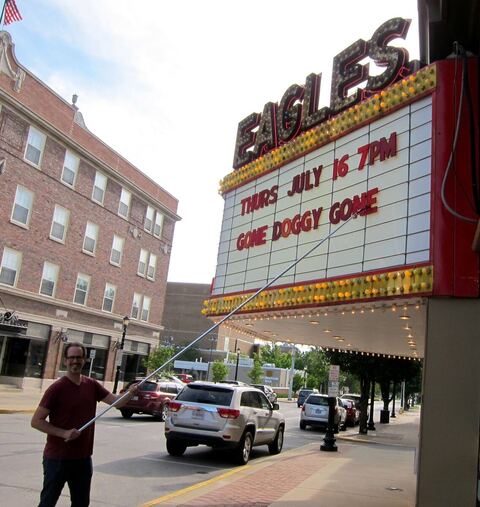 Playing in Brandon’s hometown, the Eagles Theatre in Wabash, Indiana, July 2015.