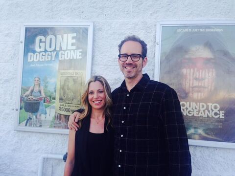 Kasi and Brandon at the Los Angeles premiere, Arena Cinema, June 2015.